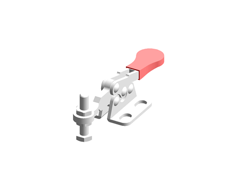 Clamp-Horizontal-Spindle Fixed Pressure Handle Flange Base-DDH-201-A/DDH-201-ASS