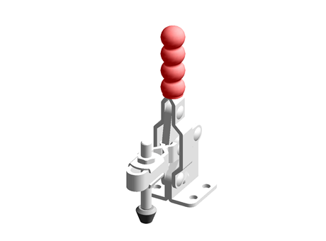 Clamp-Vertical-U-Shaped Pressure Handle Flange Base-DDH-101-D Series