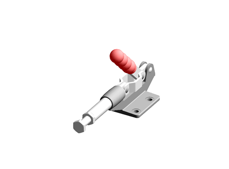 Clamp-Push & Pull Type-Flange Base-Stroke 42mm Straight Handle-DDH-304-EM