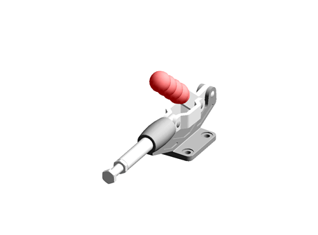 Clamp-Push & Pull Type-Flange Base-Stroke 60mm Straight Handle-DDH-304-HM