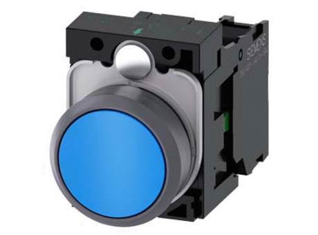 PUSHBUTTON, BLUE