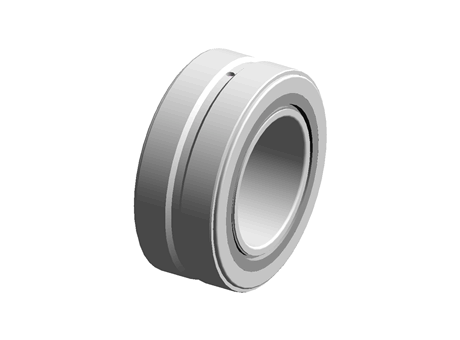 Tapered roller bearings, double row, TDI design, cylindrical bore, steep contact angle, with locating slot(s) in the inner ring, contact seals