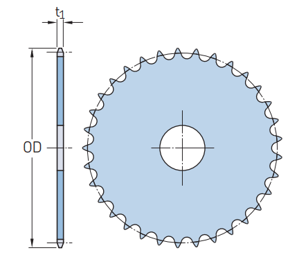 SKF Simplex-Rollenkette PHC 60-1 5m – ANSI Standard, Teilung 19,05 Mm, Stiftdurchmesser 5,94 Mm