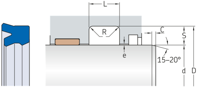 Zbr SKF - Free CAD models - ZBR rod and buffer seals - TraceParts