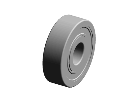 Hybrid deep groove ball bearings, single row, non-contact seals