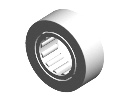 Support rollers, without flange rings, without an inner ring