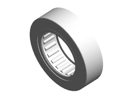 Support rollers, without flange rings, without an inner ring, contact seals