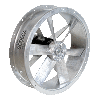HFW - Hot dip galvanised tubular fans