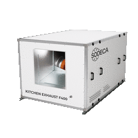 CJTXR - Belt-driven extraction units 400 °C/2h and continuous operation at 120 °C, with high-performance and highly robust backward curved impeller