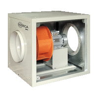 CJS - 400 ºC/2h and 300 ºC/2h extractor fan units with interchangeable covers