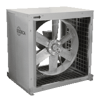CJTHT - 400 ºC/2h and 300 ºC/2h axial fans with acoustically insulated box