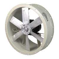 THT/IE5 - Tubular axial fans with short casing, 400 ºC/2h, and ultra-high efficiency IE5 motor