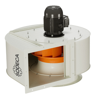 CBPN/ATEX - Medium pressure single inlet centrifugal fans, equipped with backward curved impeller, designed for spray booths, with ATEX certification