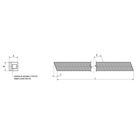 Dimensioned drawing