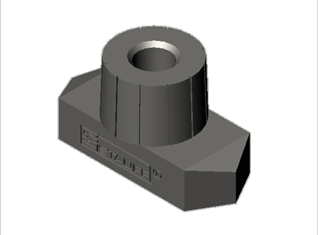 Pipe Clamps Twin Series DIN 3015, Hexagon Rail Nut SM