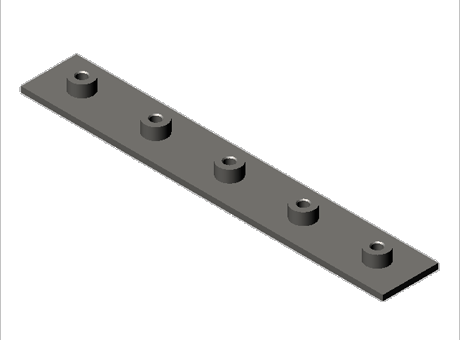 Pipe Clamps Twin Series DIN 3015, Group Weld Plate RAP