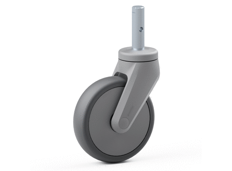 Single wheel swivel castor