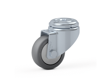 Single wheel swivel castor
