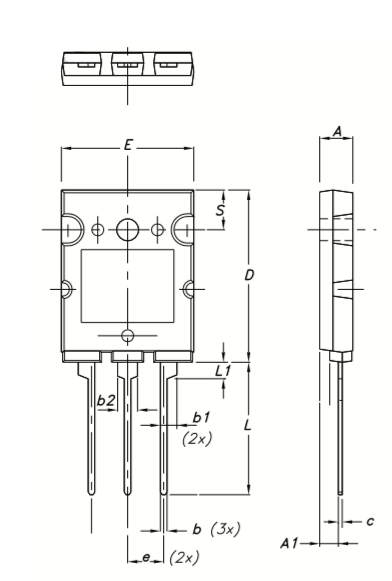 STMicroelectronics - 免费 CAD 模型 - Transistor BJT NPN Transistor Outline ...