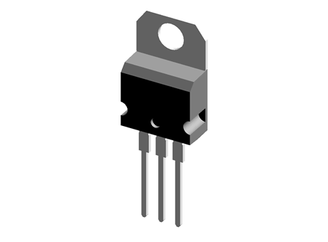 Integrated Circuit Transistor Outline, Vertical - L7805CV, L7812CV