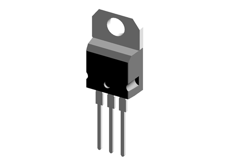 Integrated Circuit Transistor Outline, Vertical - L7805CV-DG