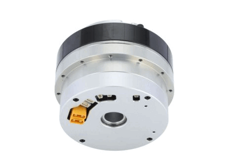 The CANopen Harmonic Drive Robot Joint Motor integrates a harmonic drive, frameless torque motor, brake, encoder, and drive unit for high-precision motion control.