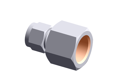Parallel Thread Rj Fitting Rvs Swagelok Company - Free CAD models - Female Connector (ISO/BSP Parallel ...
