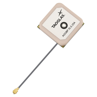 AGGBP.SLS.25A – GPS/GLONASS/Galileo/BeiDou 25mm Active Patch with SAW/LNA/SAW, I-PEX MHF® I (U.FL)