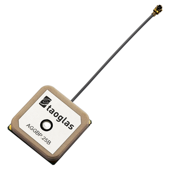 AGGBP.25B GPS/GLONASS/GALILEO/BeiDou 2 Stage Active Patch 25.1*25.1*7.9mm, 60mm Ø1.13, I-PEX MHF® I (U.FL)