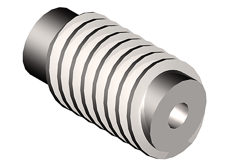 Worm, Modules 1.5 to 2, Single & double lead, Right handed, Steel:ETG 100