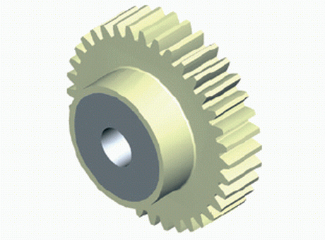 Spur gears, Module 3, Plastic (Lauramide w/C45 hub), 20° PA