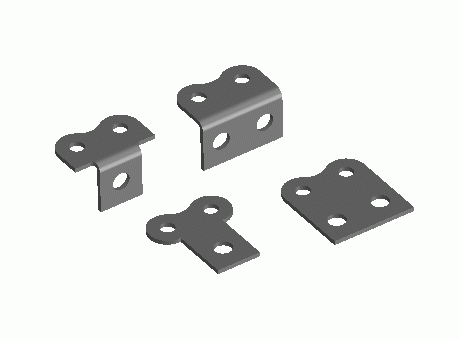 End of Life - Angled and Flat Link Plate for small Chains, Pitch 6 & 8mm