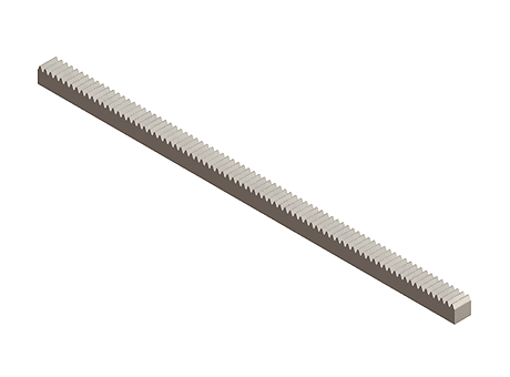 T.E.A. - Modelos CAD gratuitos - Measuring Rack, 12.5mm Pitch, 20° PA ...