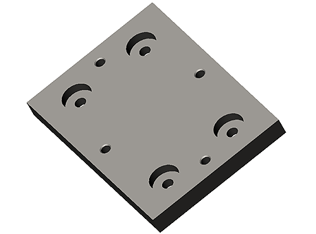 Trägerplatten mit Befestigungsbohrungen