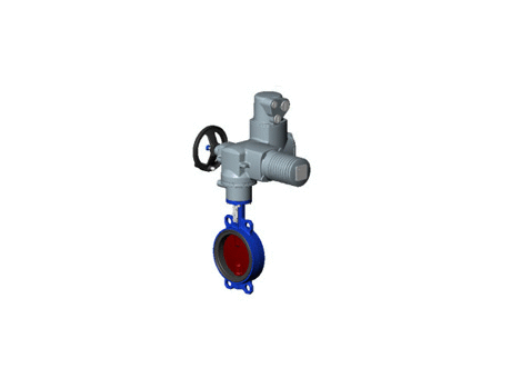 Wafer type butterfly valve – ductile iron body and disc – AUMA electric actuator