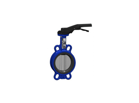 Wafer type butterfly valve – cast iron body – stainless steel disc – lever operator