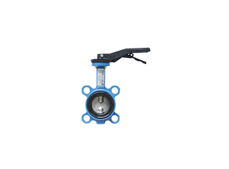 Wafer type butterfly valve – ductile iron body – stainless steel disc – lever operator
