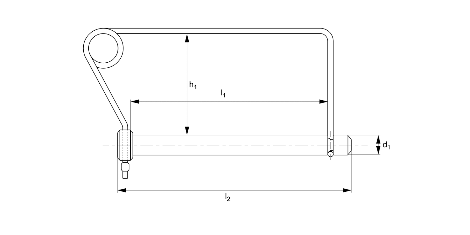 Teknipart Ltd - Free CAD models - PP1708 Lock Pin - Snap Lock - Square ...