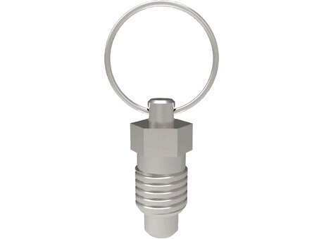 SL1016 Spring Loaded Pin - Inch - Ring Handle