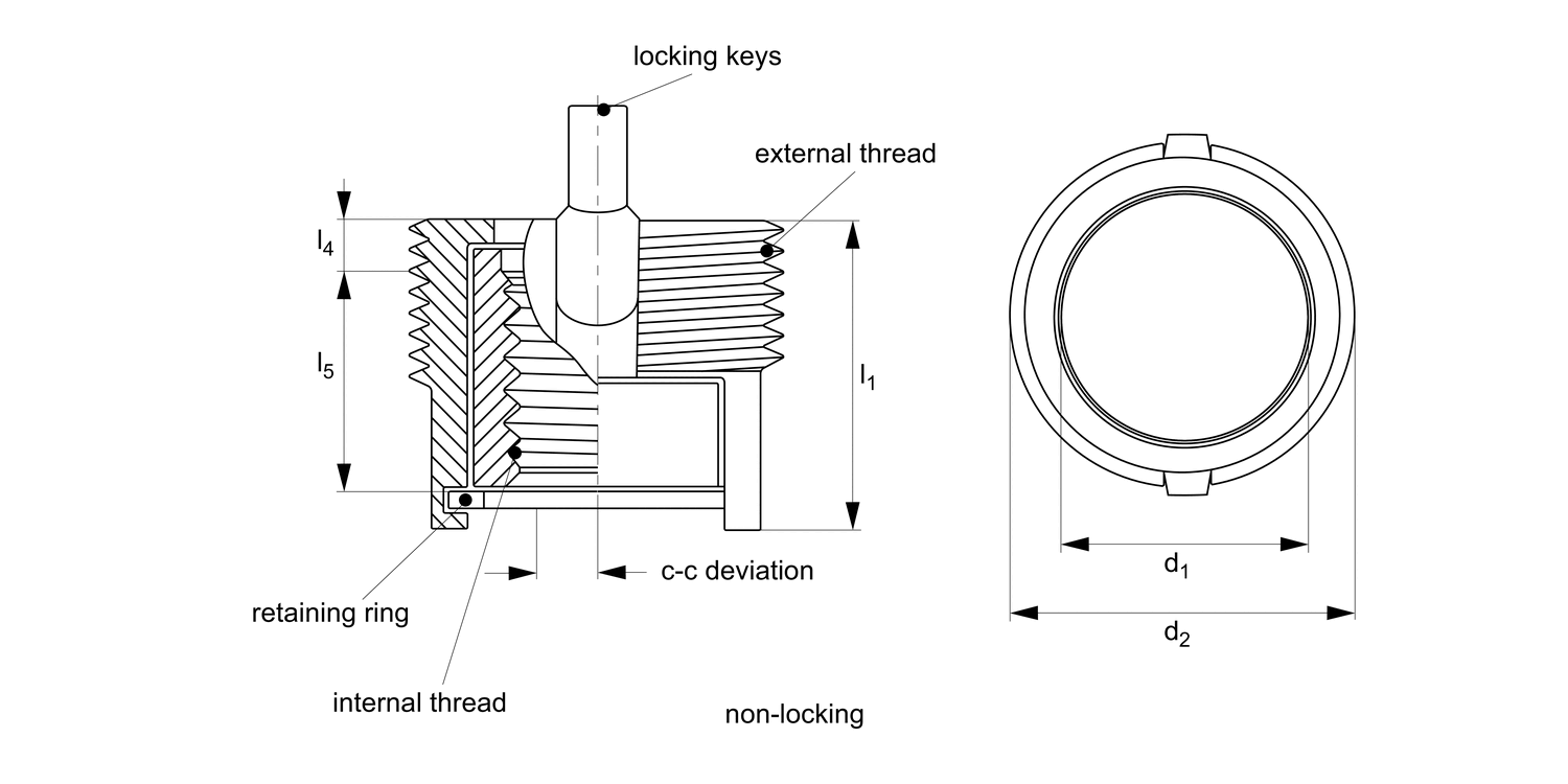 Watertrace Insert Teknipart Ltd - Free CAD models - TR1681 Floating Threaded Insert ...
