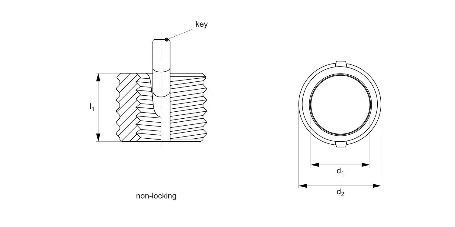 Watertrace Insert Teknipart Ltd - Free CAD models - TR1606 Threaded Insert MS/NAS - Mini ...