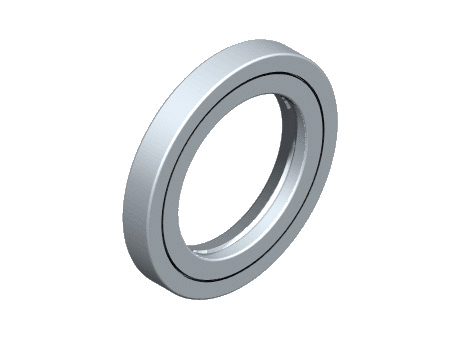 Inclined cylindrical roller bearing with two part inner ring