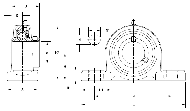 The Timken Company - Бесплатные файлы САПР - UCP 300 Pillow Block ...