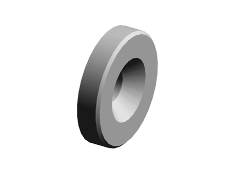 Lock rings at the end of shaft with screw