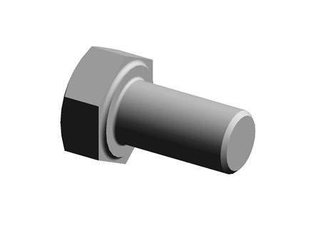 Hexagon head bolts with fine pitch thread, full thread