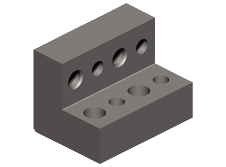 L block (full metric) - 20mm series ALB415M and 416M