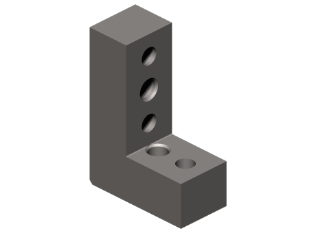 L block (full metric) - 20mm series ALB350M, 351M, 360M and 361M