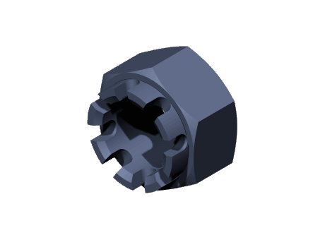 Castle nut (8 slots)