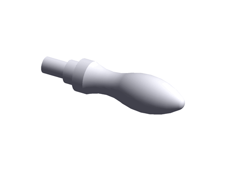 Rotating Machine Handles, DIN 98, with smooth, form D