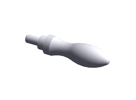 Rotating Machine Handles, DIN 98, with male thread lug, form E